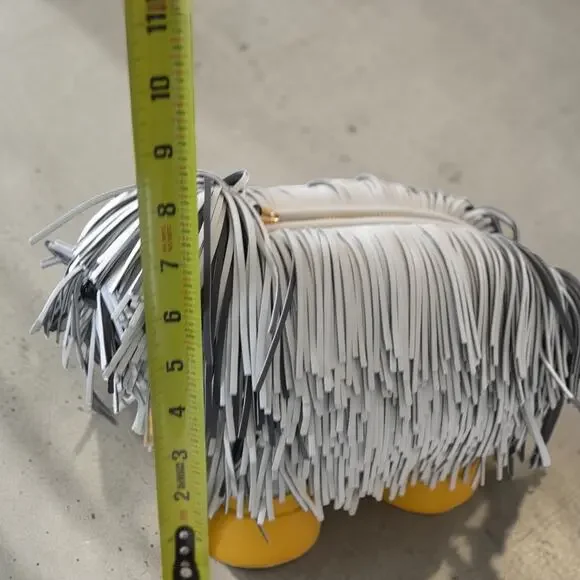 Kate Spade Showdog Fringed 3D Dog Leather Crossbody Bag KB164 Mint Rare - Picture 15 of 16